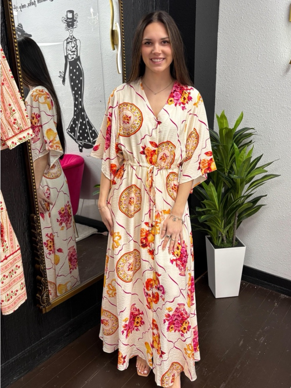 Garden Filigree Maxi Dress